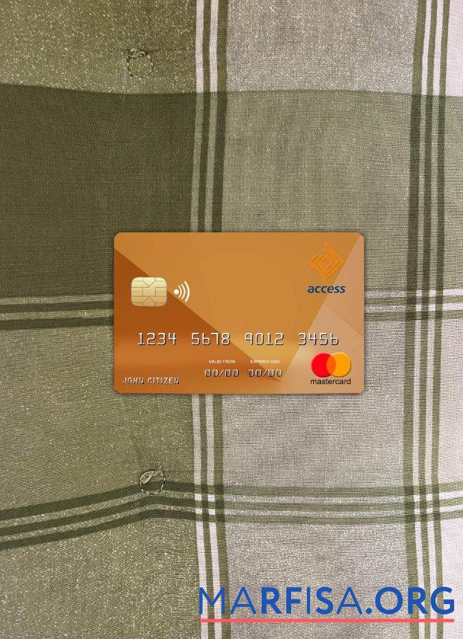 Realistic Burundi Access bank mastercard photolook front real example